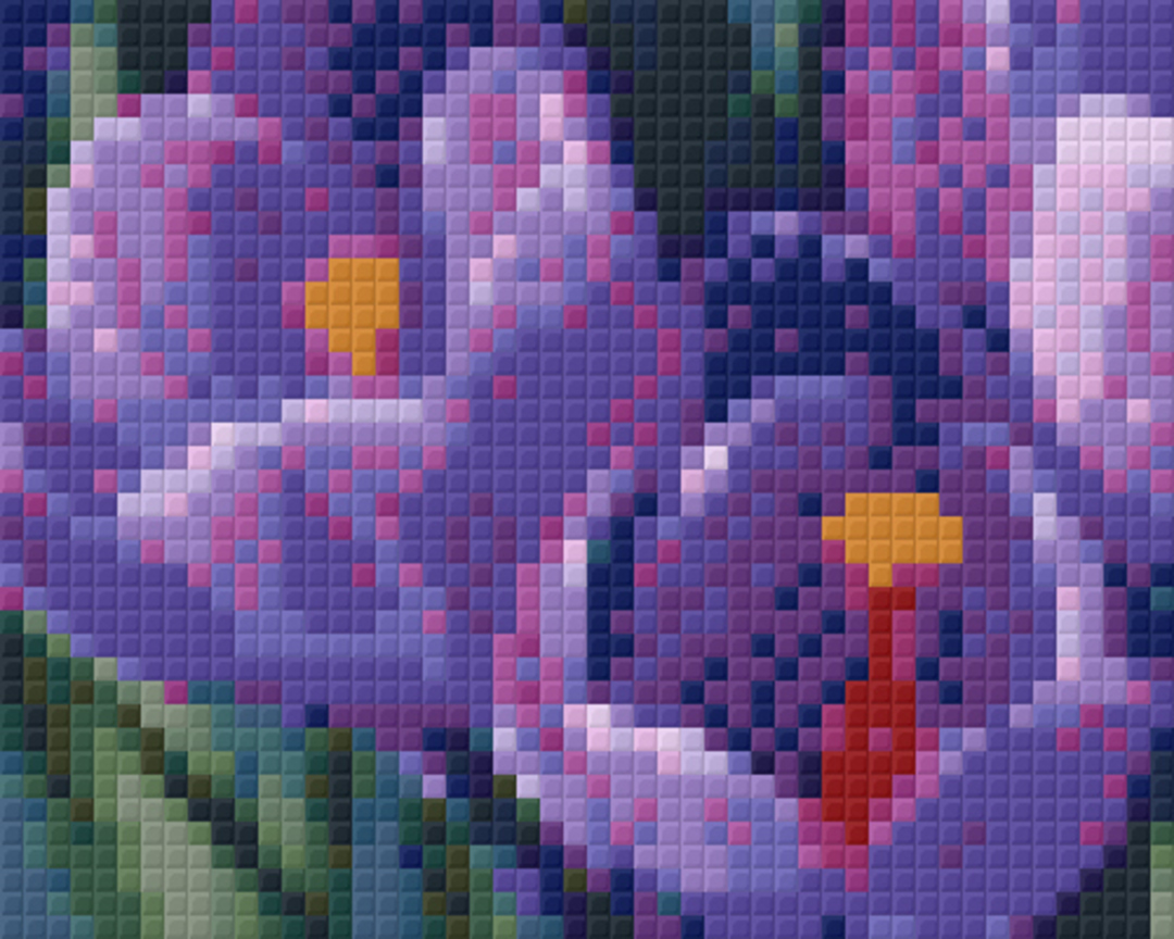 Purple Crocus One [1] Baseplate PixelHobby Mini-mosaic Art Kit image 0